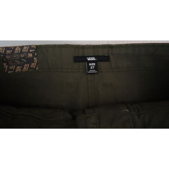 Vans 000F7M Women's Sz 27 Olive Green Arroyo Wide Leg Cargo Pants - Picture 3 of 8